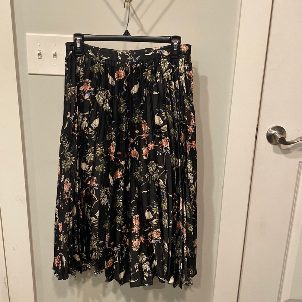 Banana republic midi pleated skirt